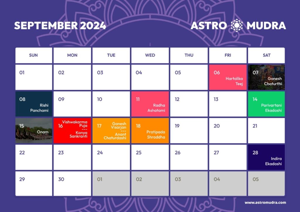 September 2024 Hindu Calendar