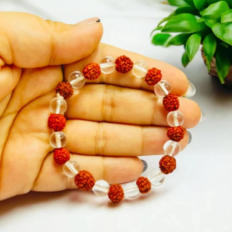 Crystal Rudraksha Bracelet